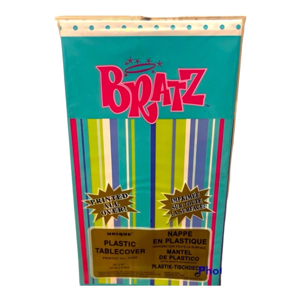 2~Bratz Tablecover Party Supply Printed BRATZ Disposable  54”x84”